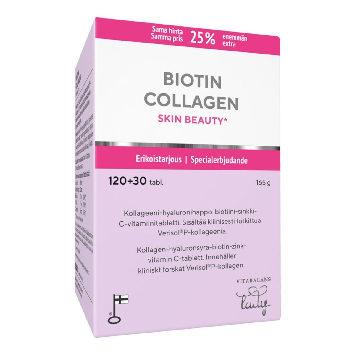 Kuva Vitabalans Biotin Collagen Sking Beauty 120 + 30 tabl
