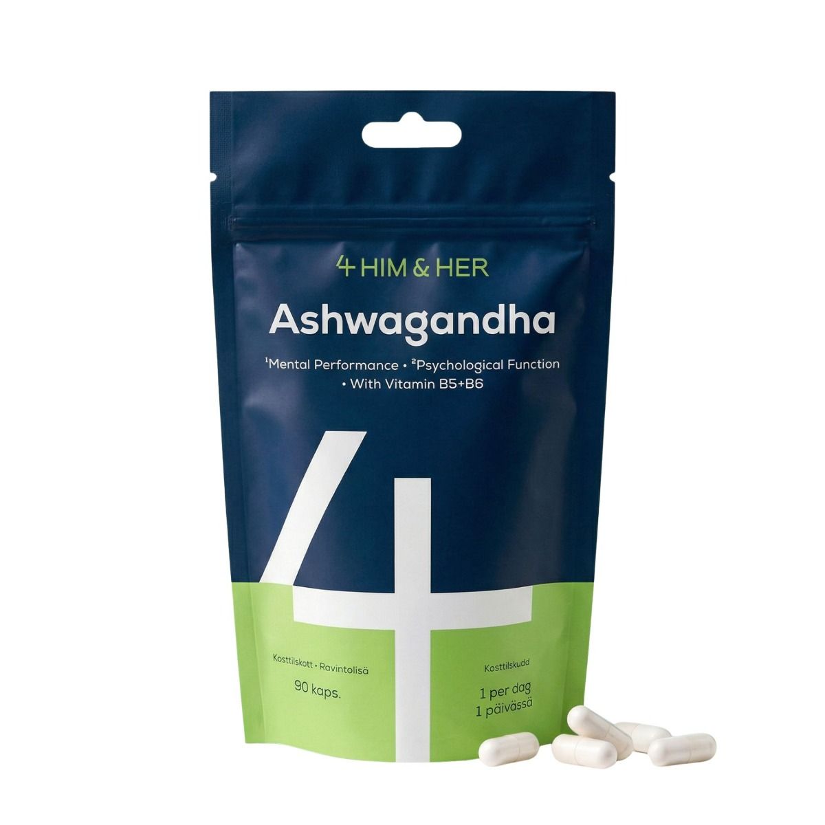 4Him & Her Ashwagandha 90 kapselia