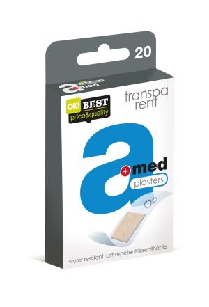 A-med Transparent läpinäkyvä laastari 20kpl