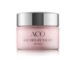 ACO Face Age Delay Night Cream Dry Skin hajustettu 50 ml