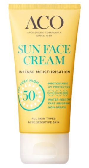 ACO Sun Face Cream Cream SPF50+ hajusteeton 50 ml
