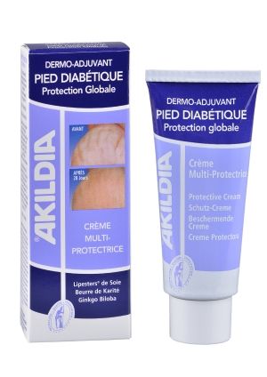 Akileine Akildia® Multi-protective Cream (for Diabetics) hoitovoide diabeetikoille 75 ml