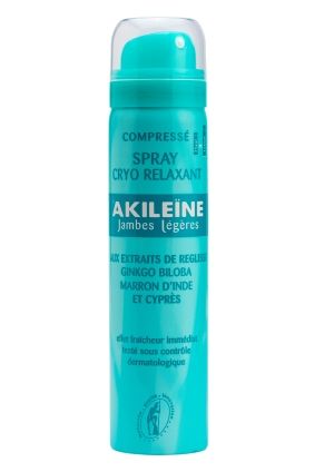 Akileine Cryo-Relaxing Spray suihke turvonneille jaloille 75 ml