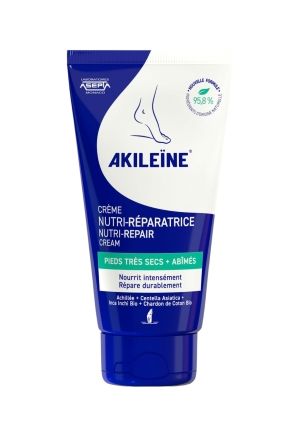 Akileine Nutri-Repair Cream ravitseva voide erittäin kuiville jaloille 75 ml
