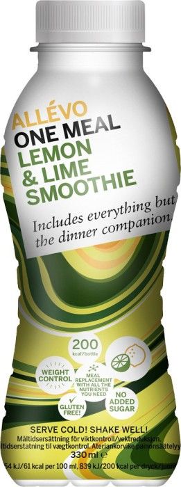 Allévo One Meal Lemon & Lime Smoothie, 330 ml