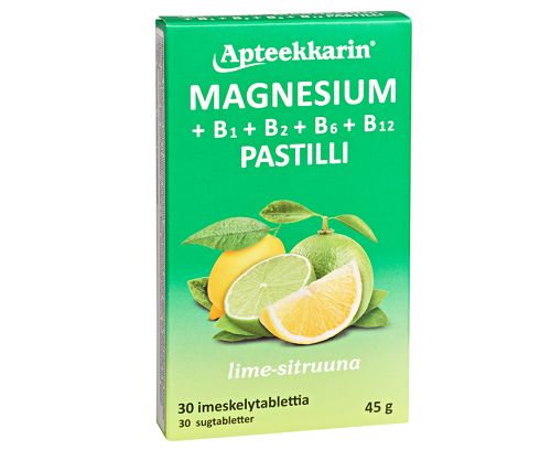 Apteekkarin Magnesium+B pastilli, 30 tabl