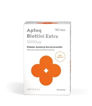 Apteq Biotiini Extra 5000 µg 180 kaps