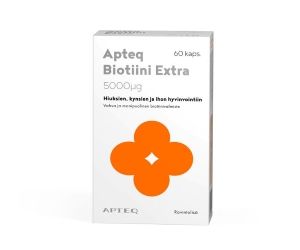 Apteq Biotiini Extra 5000 µg 60 kaps