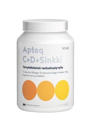 Apteq C+D+Sinkki 90 purutabl