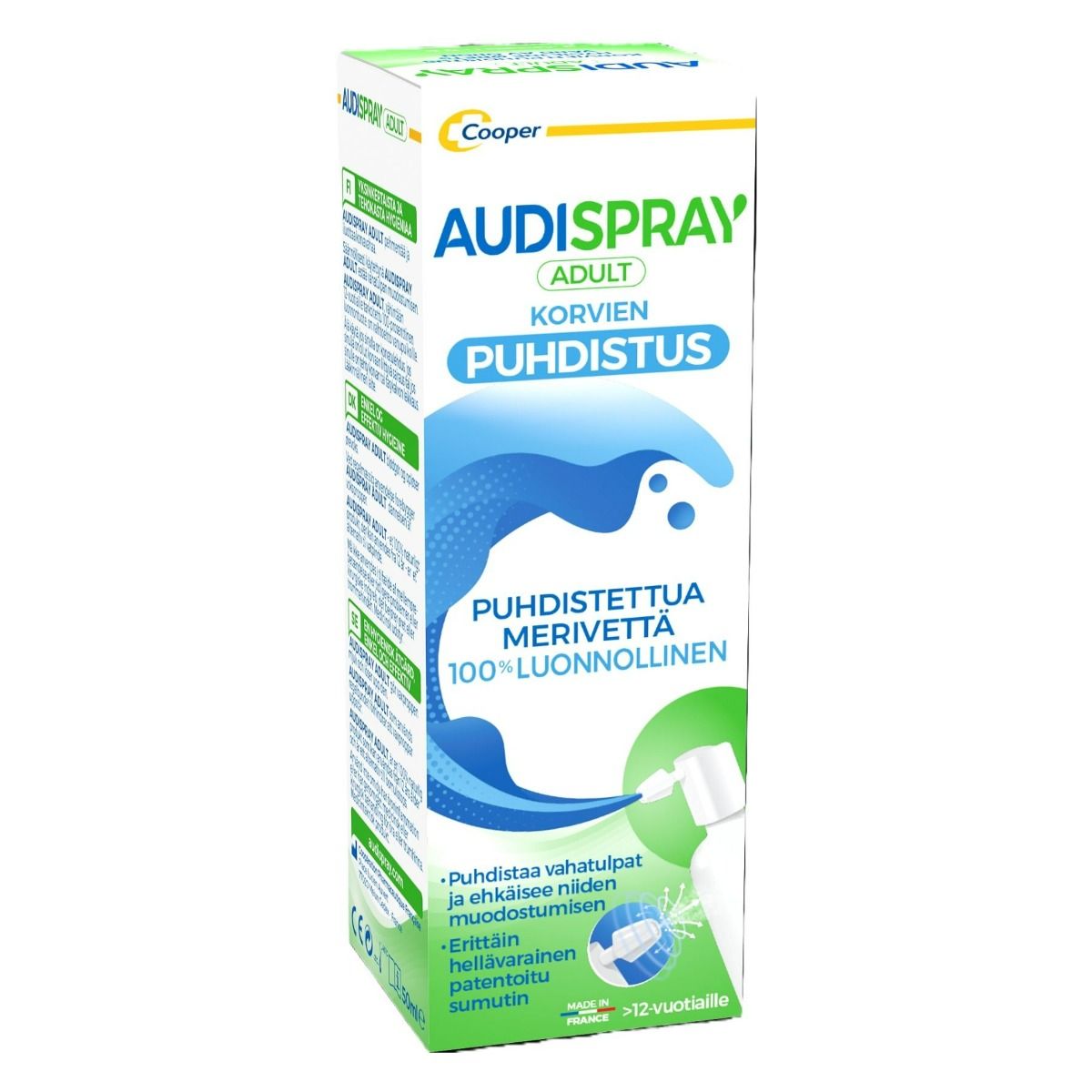 Audispray Adult Korvien puhdistussuihke 50 ml