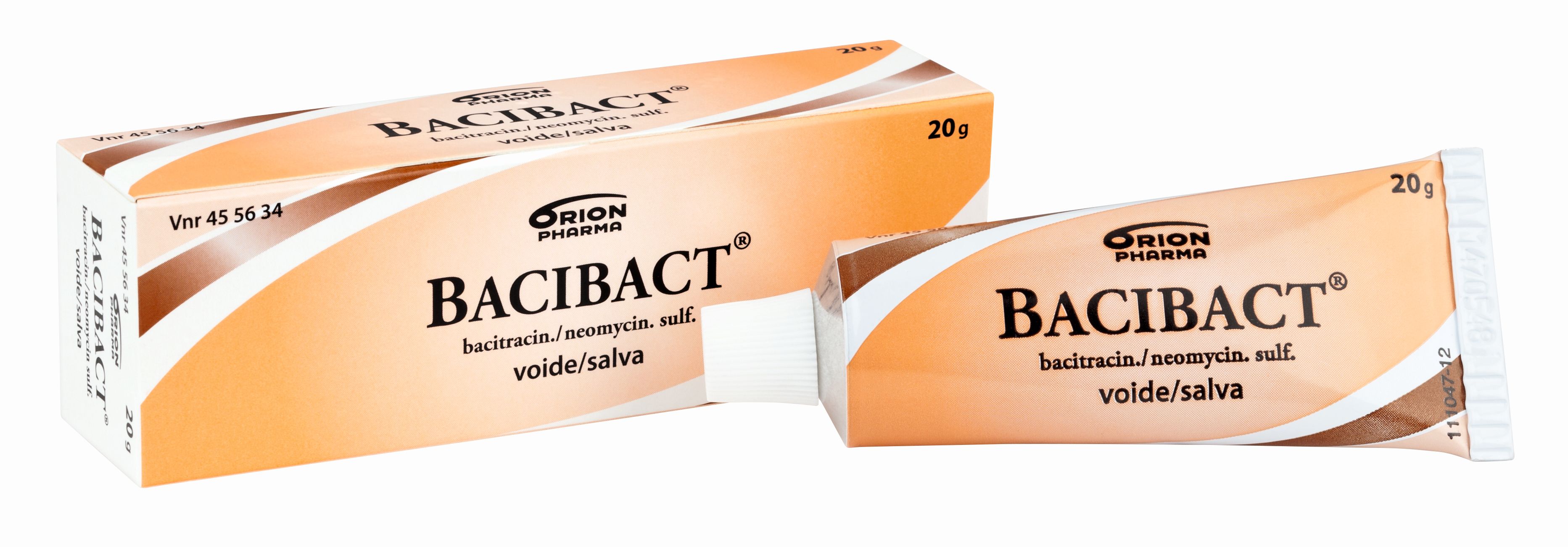 BACIBACT 500 IU/g+5 mg/g 20 g voide