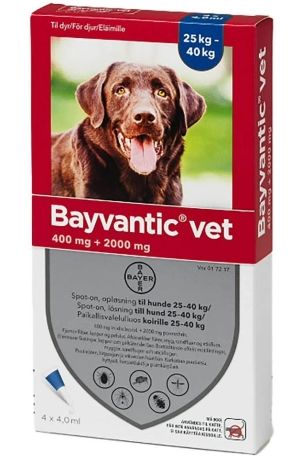 Bayvantic vet 4 x 4 ml paikallisvaleluliuos