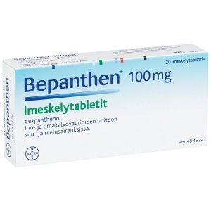 BEPANTHEN 100 mg 20 fol imeskelytabl