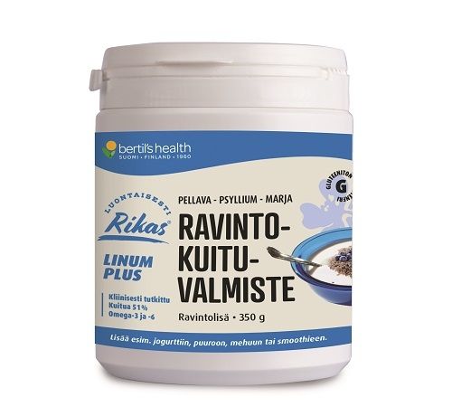 Bertil's Health Rikas Ravintokuituvalmiste Linum Plus, 350 g