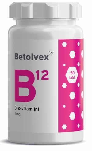 Betolvex 1 mg B12-vitamiini 50 tablettia