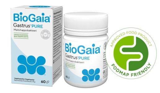 Biogaia Gastrus Pure maitohappobakteerivalmiste 60 kaps