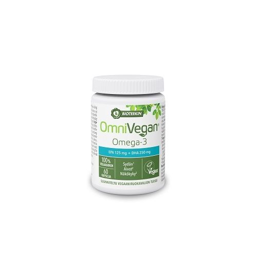 Bioteekki Omnivegan Omega-3, 60 kaps.