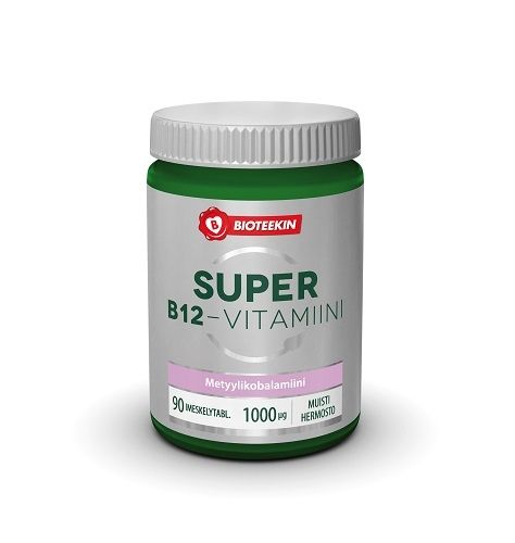 Bioteekki Super B12-vitamiini tabletti 90 kpl    