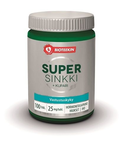 Bioteekki Super Sinkki, 100 tabl.
