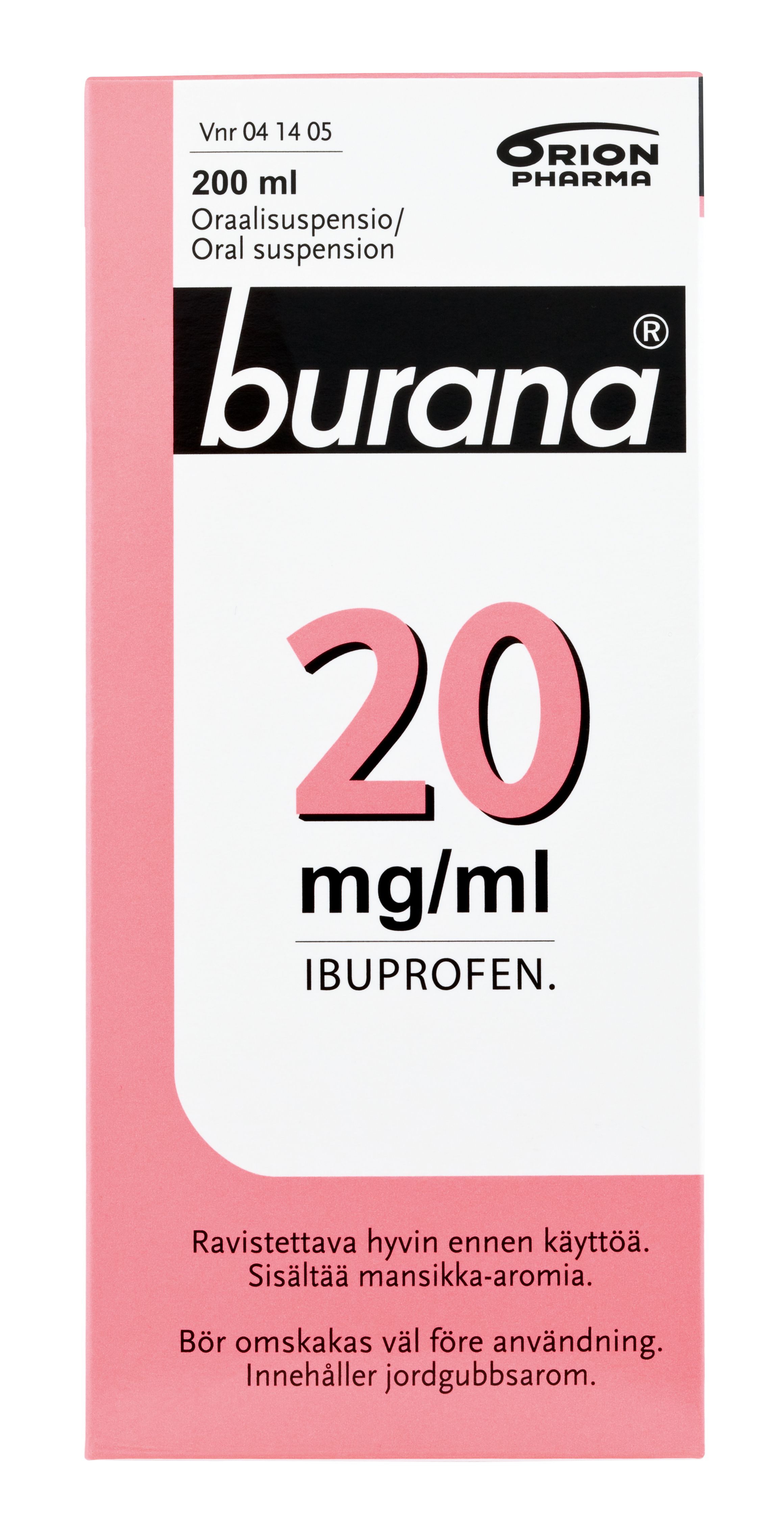 BURANA 20 mg/ml 200 ml oraalisusp