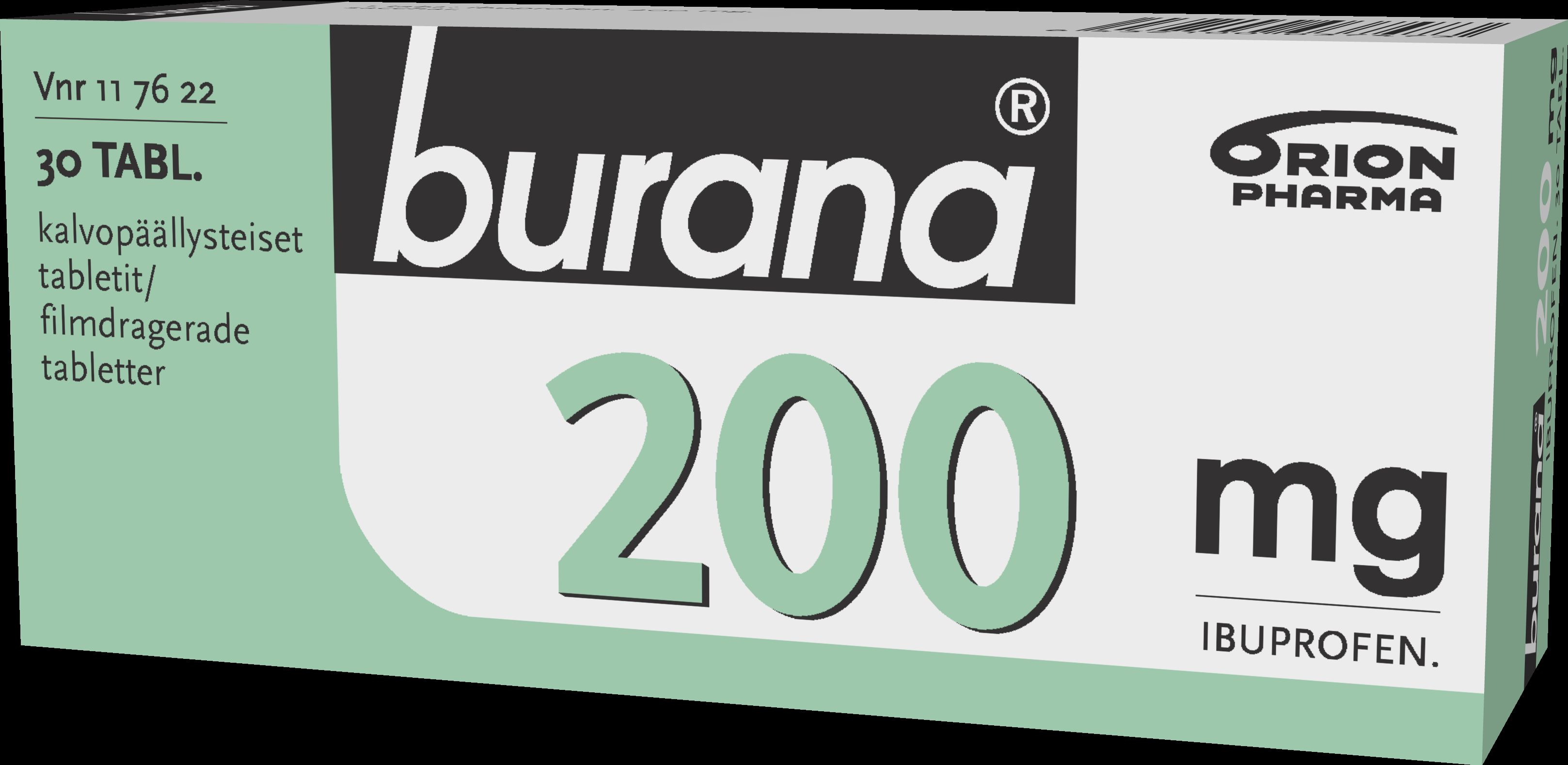 BURANA 200 mg 30  tablettia