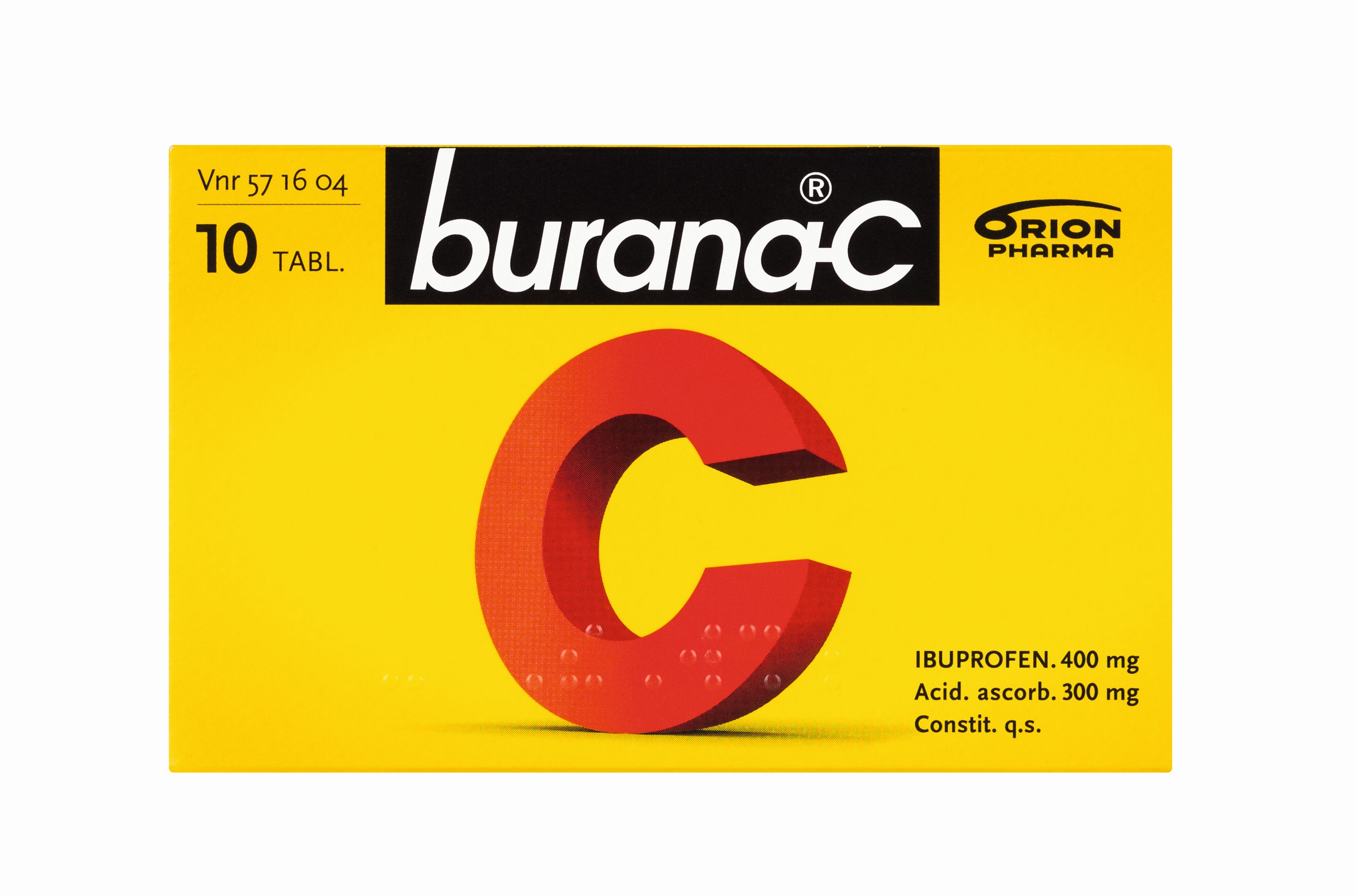 BURANA-C 400/300 mg 10  tablettia