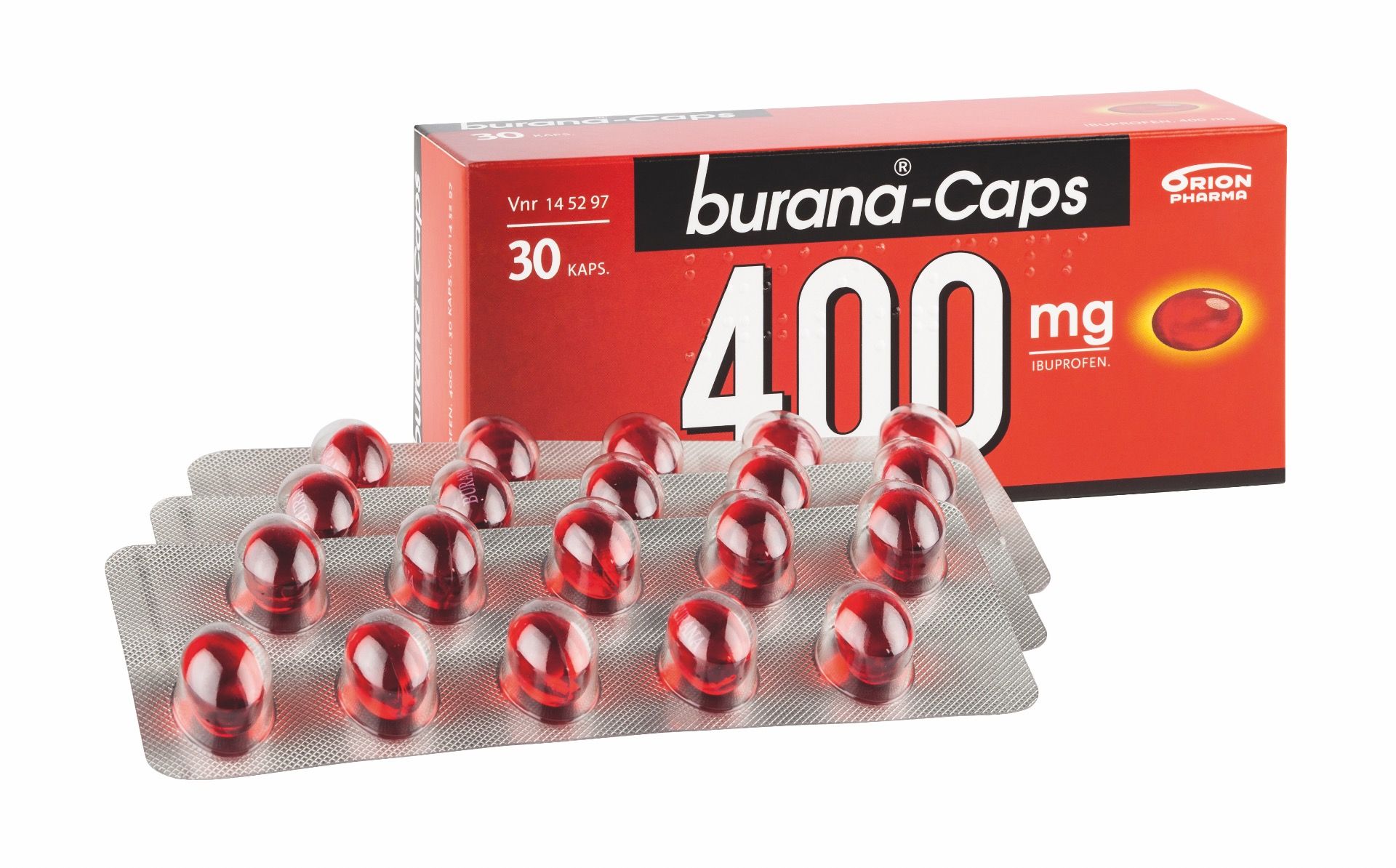 BURANA-CAPS 400 mg 30 kaps, pehmeä