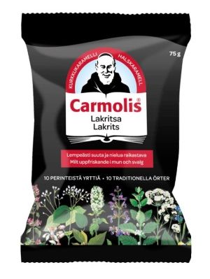 Carmolis Lakritsi Kurkkukaramelli 75 g