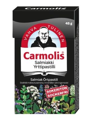 Carmolis Salmiakki Yrttipastilli 45 g