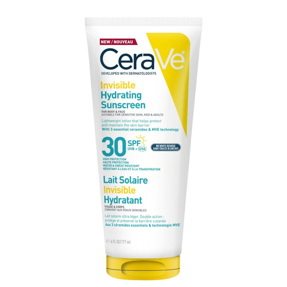 Cerave Invisible Hydrating Sunscreen SPF30 aurinkosuojavoide 177ml