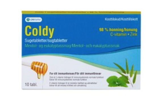 Coldy Sugtabletter Mentol & Eukalyptus, 10 st