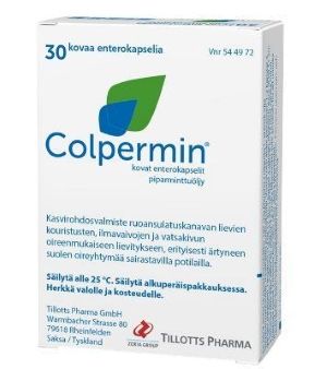 COLPERMIN 187 mg 30 fol enterokaps, kova