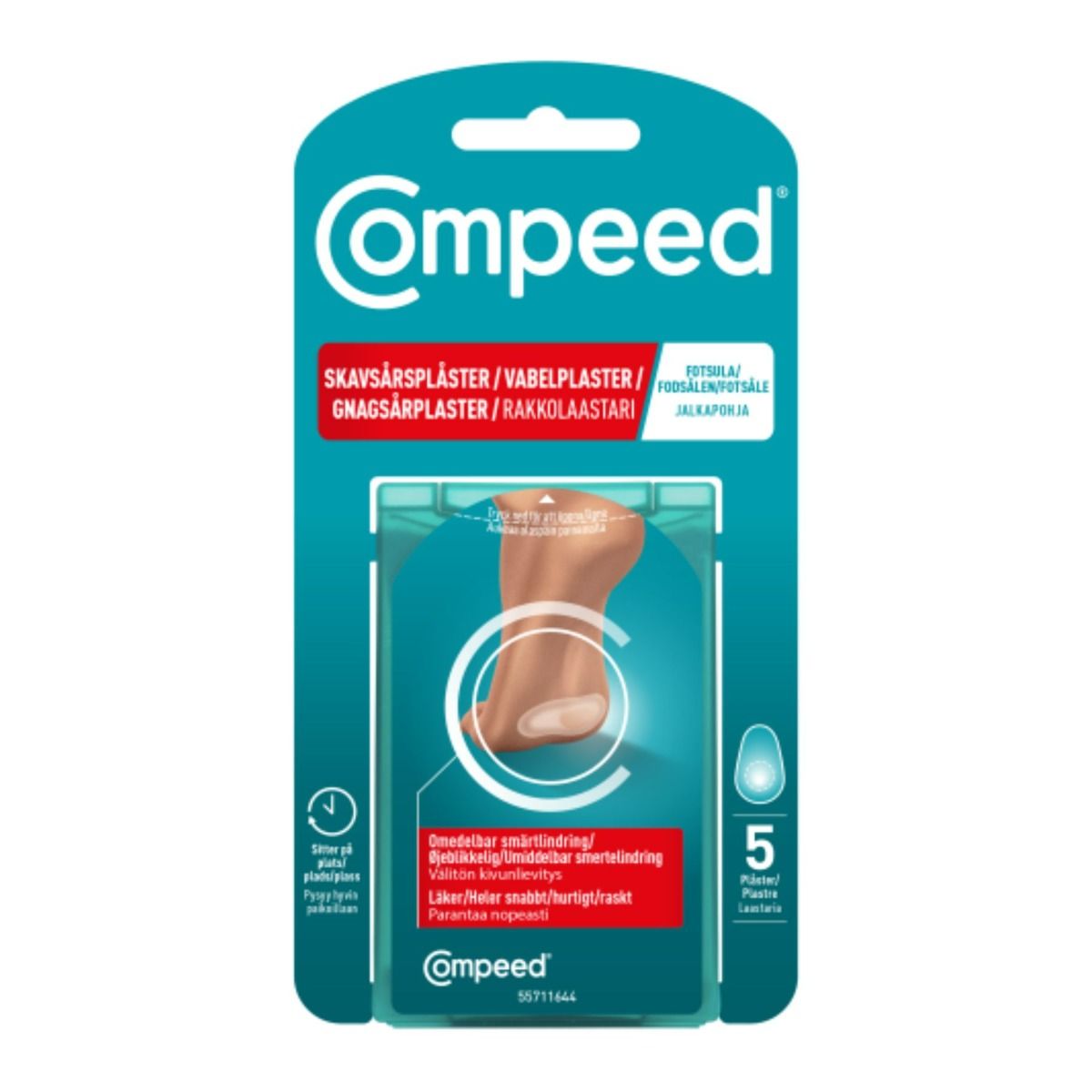 Compeed Sport Jalkapohjat Rakkolaastari 5 Kpl