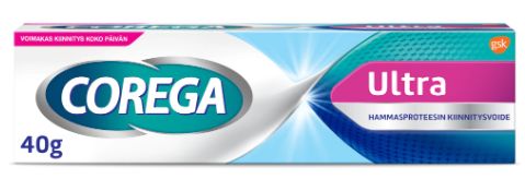 Corega Ultra hammasproteesin kiinnitysvoide 40 g