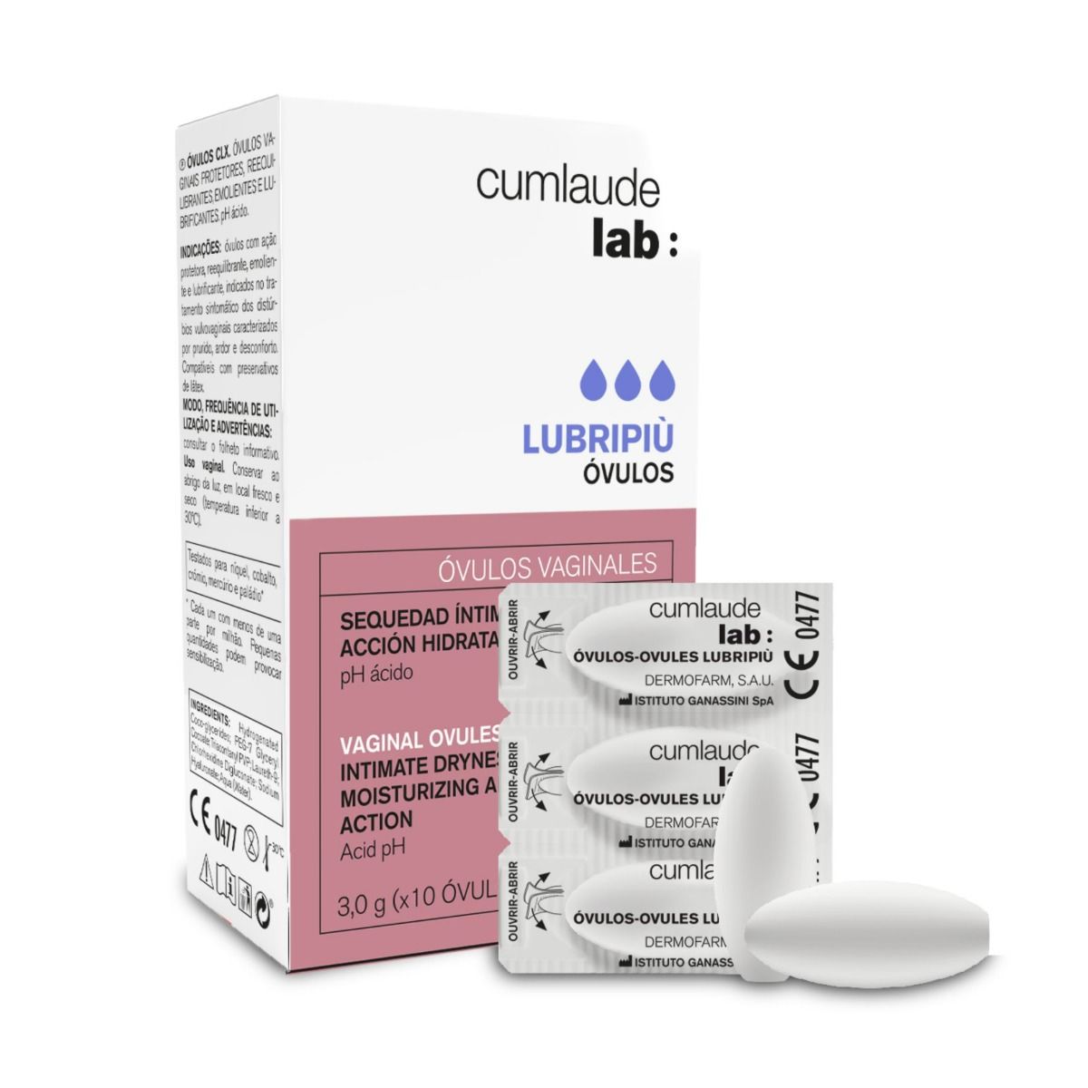 Cumlaude Lab Lubripiù Ovules -emätinpuikot 10 x 3 g 