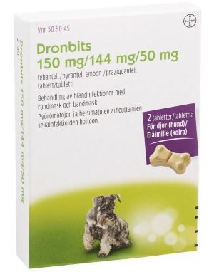 Dronbits 150 mg / 144 mg / 50 mg 2 fol tabletti