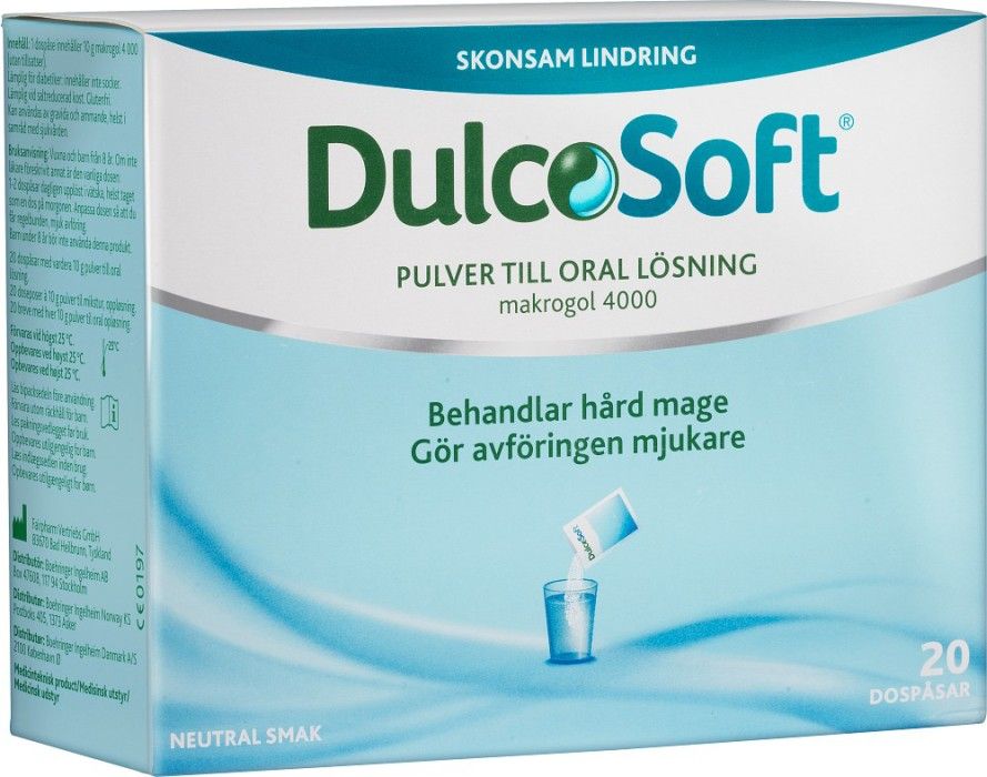 DulcoSoft Pulver Dospåsar, 20 st