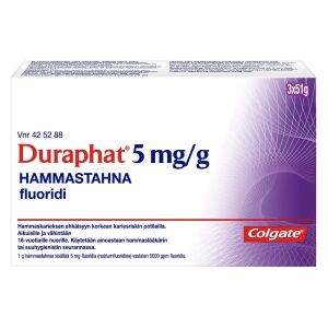 DURAPHAT 5 mg/g 3x51 g hammastahna