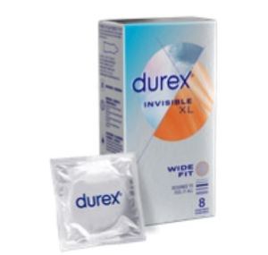 Durex Invisible XL Wide Fit Kondomi 8 kpl