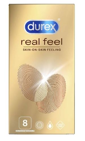 Durex Real Feel Lateksiton kondomi 8kpl