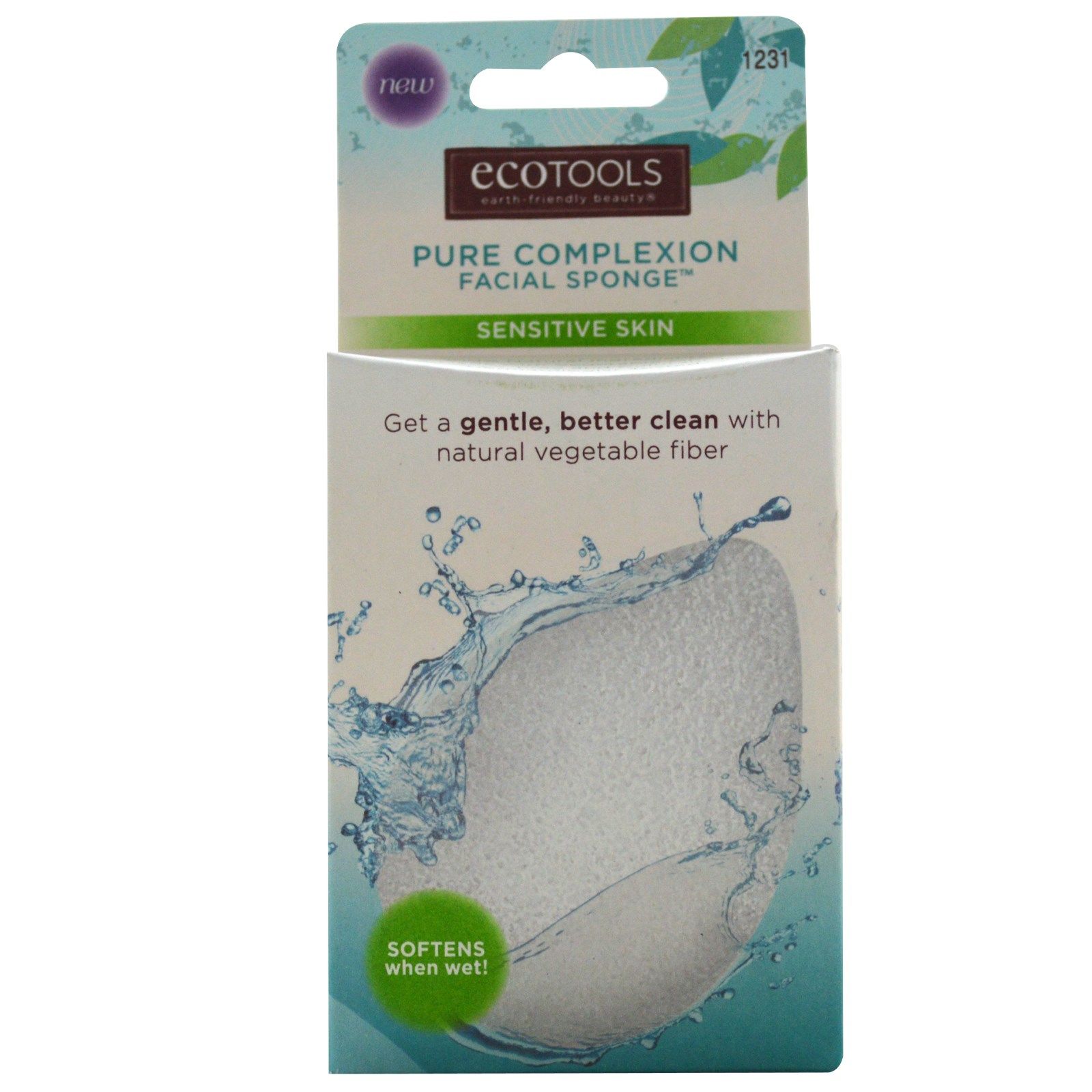CF EcoTools Pure Complexion Facial Sponge Sensitive Skin, 1 st