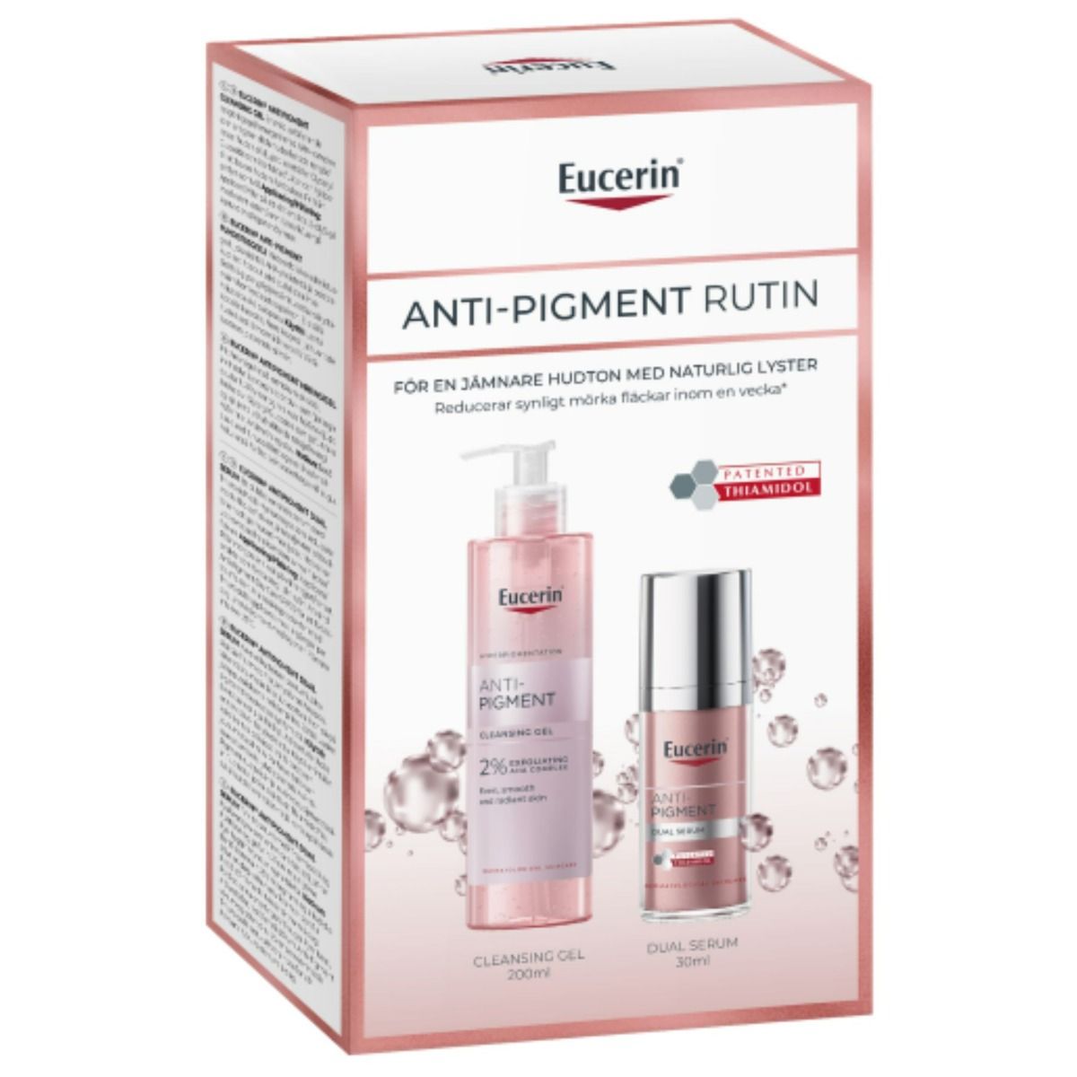 Eucerin Anti-Pigment Cleansing Gel & Dual Serum Gift Pack lahjapakkaus 200 ml + 30 ml