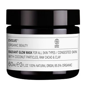Evolve Organic Beauty Radiant Glow 2-in-1 Mask Scrub Kasvonaamio 60 ml