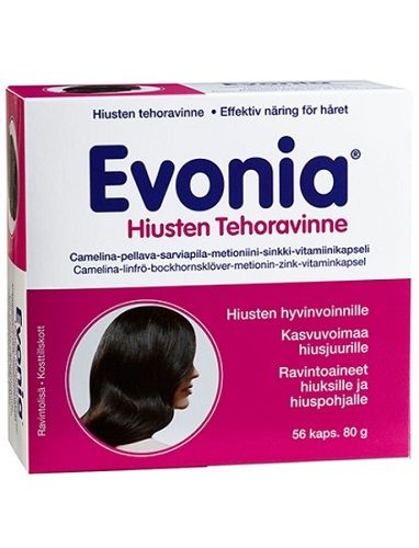 Evonia Hiusten Tehoravinne 56 kaps.