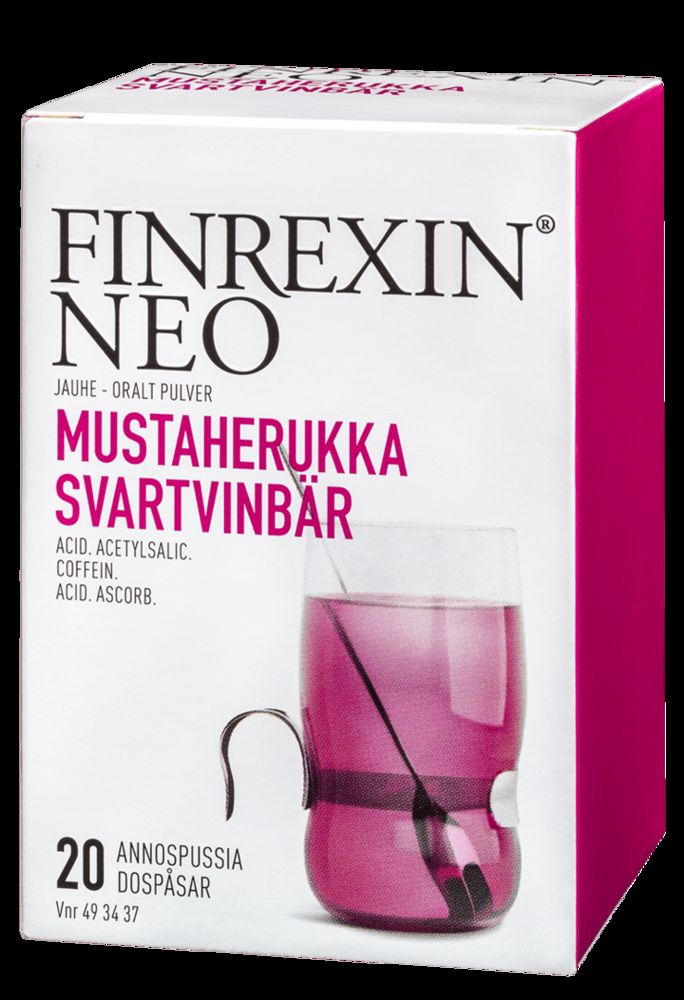 FINREXIN mustaherukka 20 x 5 g jauhe