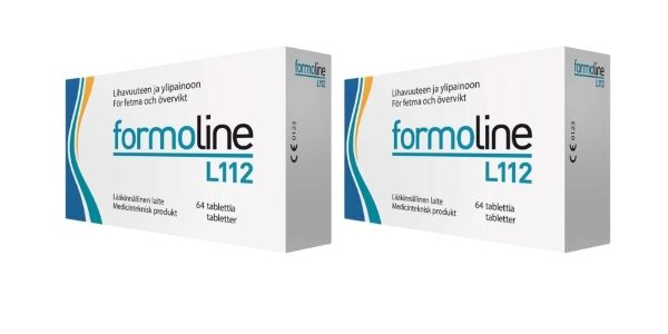 Formoline L112 500 mg painonhallintaan tarkoitettu kuitupitoinen rasvansitoja 2 x 64 kpl säästöpakkaus