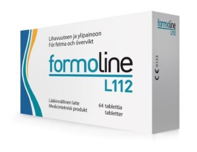 Formoline L112 500 mg painonpudotusta tukeva kuitupitoinen rasvansitoja 64 kpl