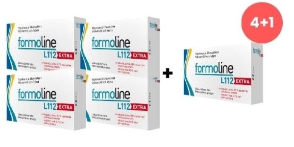 Formoline L112 EXTRA 750 mg tabletti säästöpakkaus 320 kpl (5 x 64 tabl) painonhallintaan tarkoitettu rasvansitoja