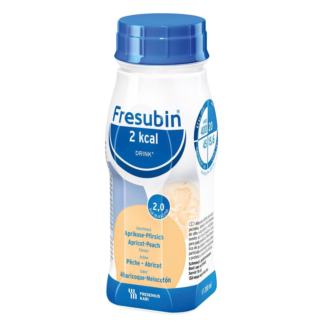 Fresubin 2kcal Drink, aprikoosi-persikka, 4 x 200 ml