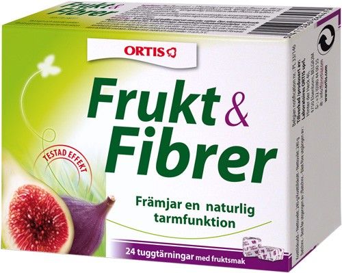 Frukt & Fibrer, 24 tuggtärningar